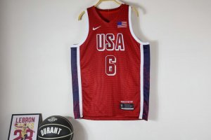 6 James 2024 USA Team jersey red